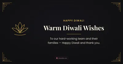 Warm Diwali Wishes – Business & Clients Diwali wishes image in English (landscape)