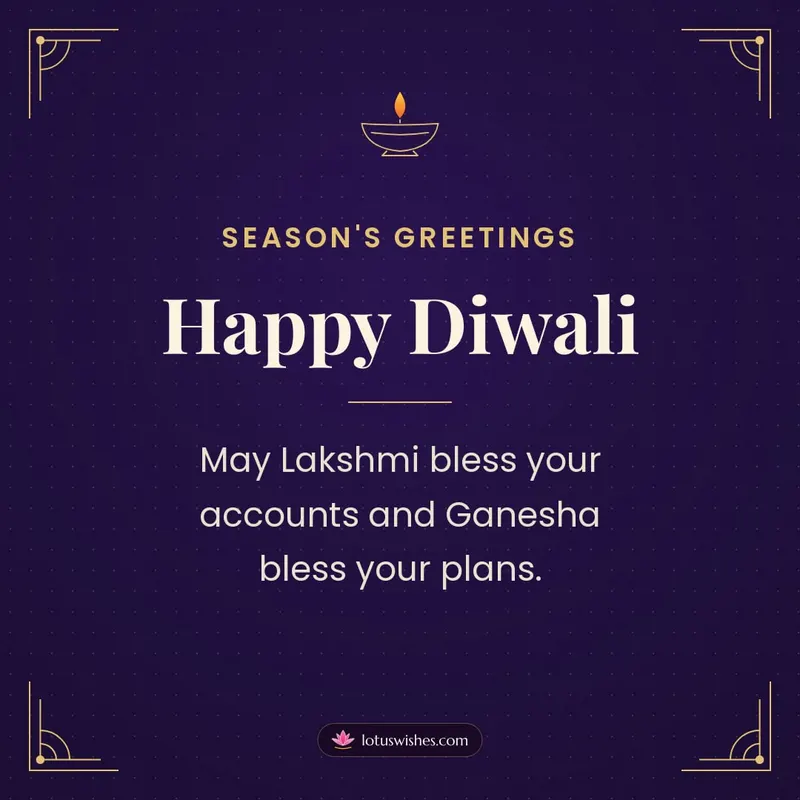 Happy Diwali – Business & Clients Diwali wishes image in English (square)