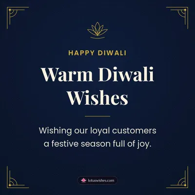 Warm Diwali Wishes – Business & Clients Diwali wish in English