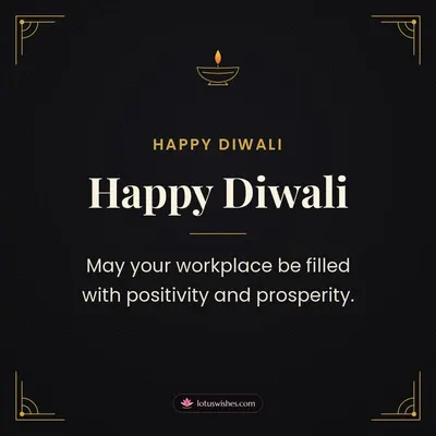 Happy Diwali – Business & Clients Diwali wishes image in English (square)