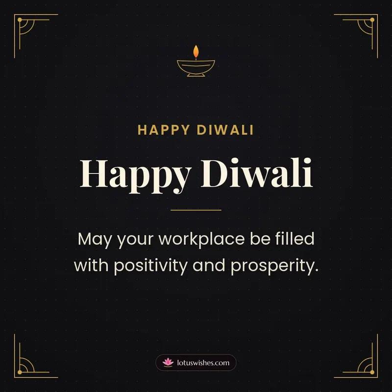 Happy Diwali – Business & Clients Diwali wishes image in English (square)