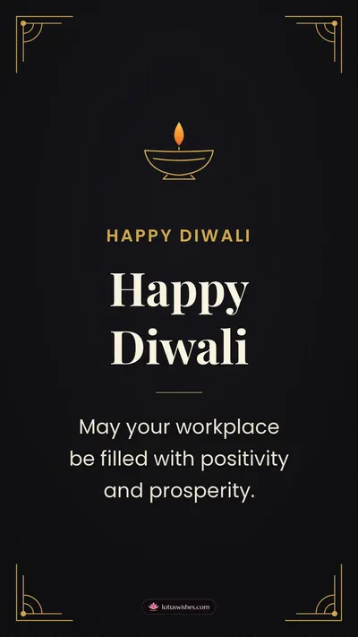 Happy Diwali – Business & Clients Diwali wishes image in English (story)