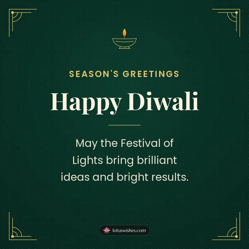 Happy Diwali – Business & Clients Diwali wishes image in English (square)