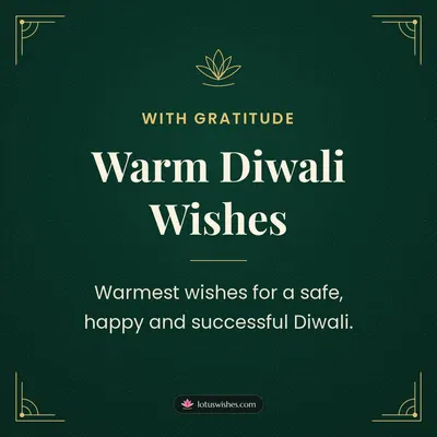 Warm Diwali Wishes – Business & Clients Diwali wish in English