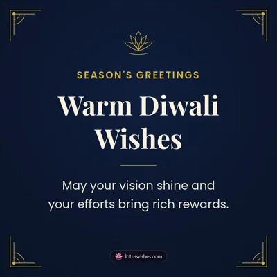 Warm Diwali Wishes – Business & Clients Diwali wish in English