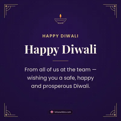 Happy Diwali – Business & Clients Diwali wish in English