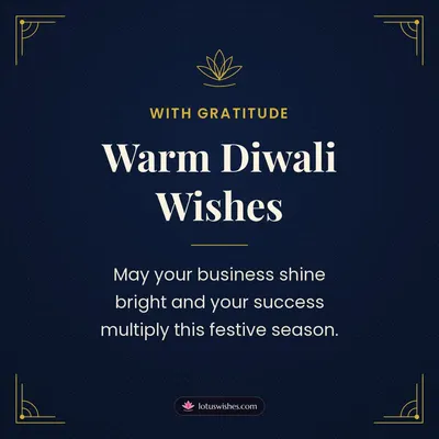 Warm Diwali Wishes – Business & Clients Diwali wish in English