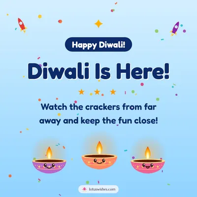 Diwali Is Here! – Cute & Kids Diwali wish in English