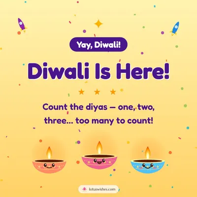 Diwali Is Here! – Cute & Kids Diwali wish in English