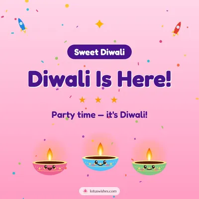 Diwali Is Here! – Cute & Kids Diwali wish in English