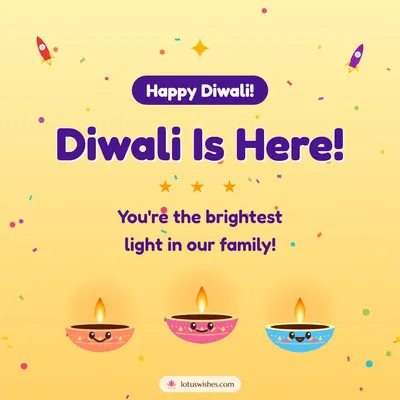 Diwali Is Here! – Cute & Kids Diwali wish in English