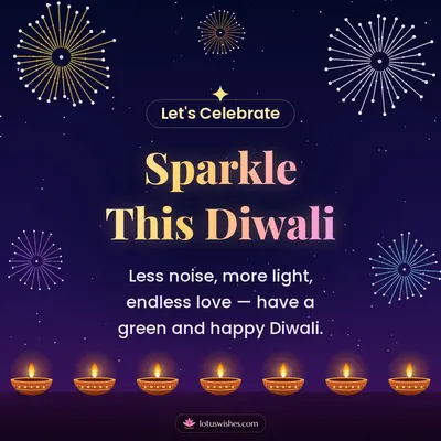 Sparkle This Diwali – Fireworks Diwali wish in English