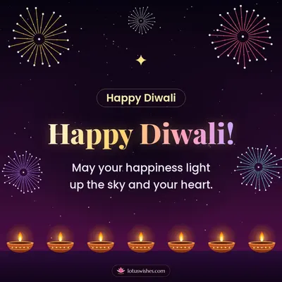 Happy Diwali! – Fireworks Diwali wish in English