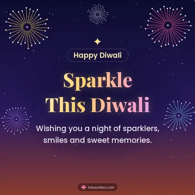 Sparkle This Diwali – Fireworks Diwali wish in English