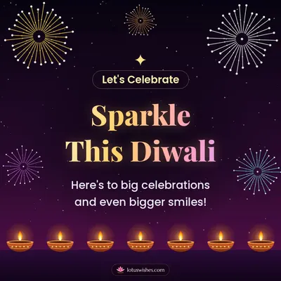Sparkle This Diwali – Fireworks Diwali wish in English