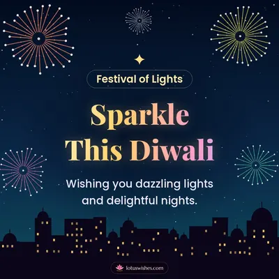Sparkle This Diwali – Fireworks Diwali wish in English