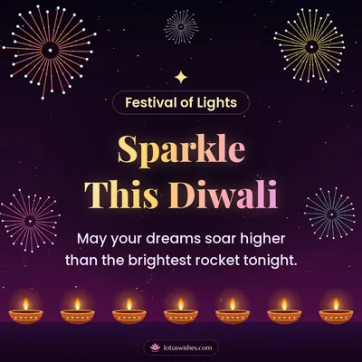 Sparkle This Diwali – Fireworks Diwali wish in English
