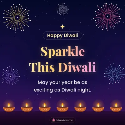 Sparkle This Diwali – Fireworks Diwali wish in English