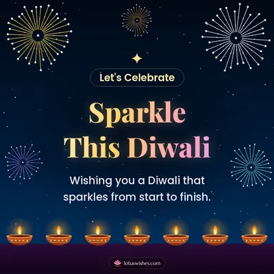 Sparkle This Diwali – Fireworks Diwali wish in English
