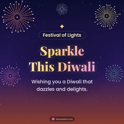 Sparkle This Diwali – Fireworks Diwali wish in English