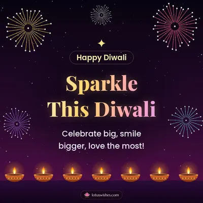 Sparkle This Diwali – Fireworks Diwali wish in English