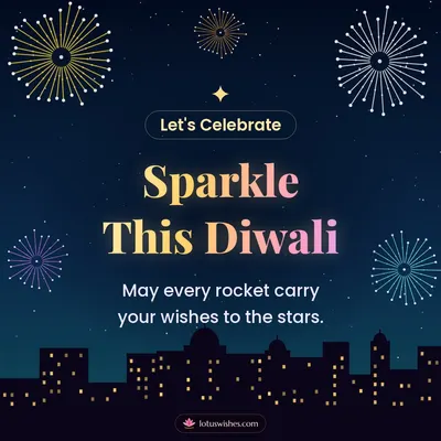 Sparkle This Diwali – Fireworks Diwali wish in English