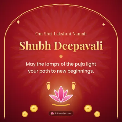 Shubh Deepavali – Lakshmi Puja Diwali wish in English