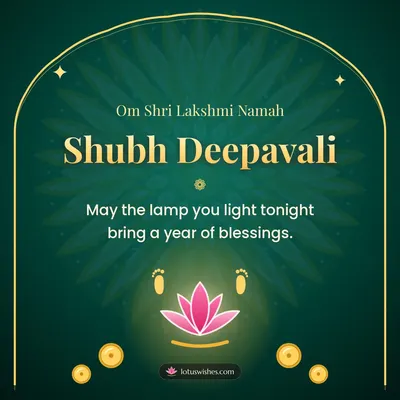 Shubh Deepavali – Lakshmi Puja Diwali wish in English