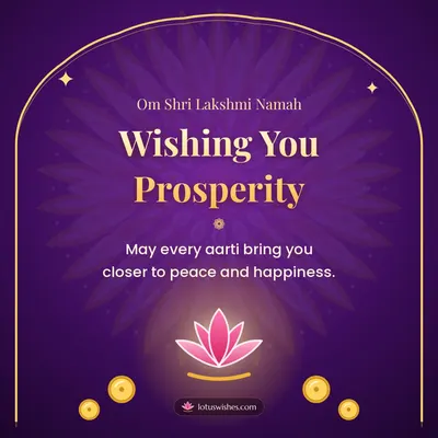 Wishing You Prosperity – Lakshmi Puja Diwali wish in English