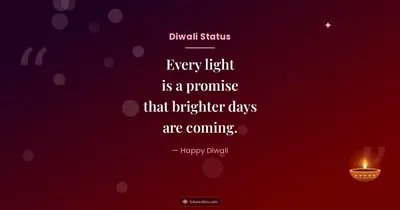 Diwali Status – Quotes & Status Diwali wishes image in English (landscape)