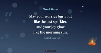 Diwali Status – Quotes & Status Diwali wishes image in English (landscape)
