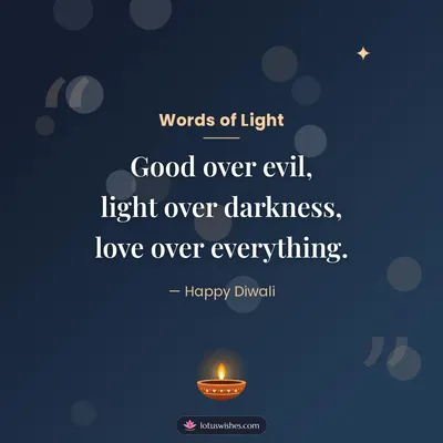 Words of Light – Quotes & Status Diwali wish in English