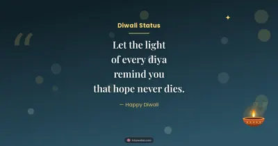 Diwali Status – Quotes & Status Diwali wishes image in English (landscape)
