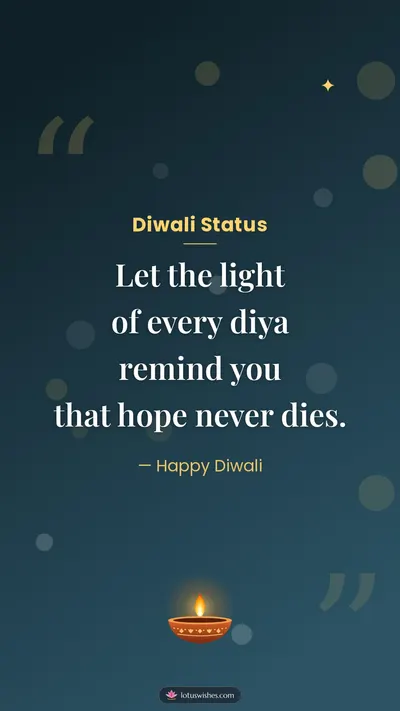 Diwali Status – Quotes & Status Diwali wishes image in English (story)