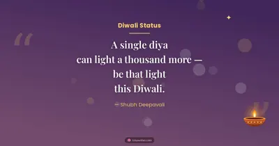Diwali Status – Quotes & Status Diwali wishes image in English (landscape)