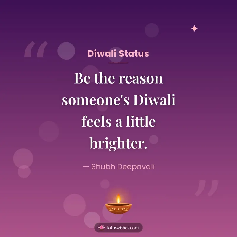 Diwali Status – Quotes & Status Diwali wishes image in English (square)