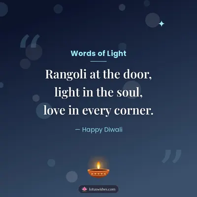 Words of Light – Quotes & Status Diwali wish in English