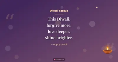Diwali Status – Quotes & Status Diwali wishes image in English (landscape)