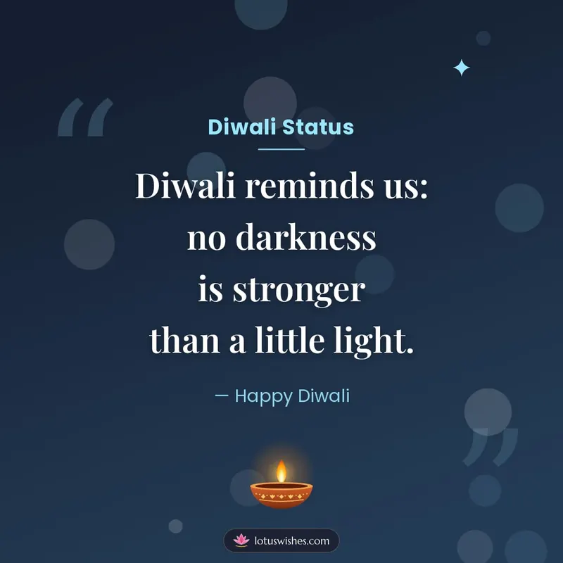 Diwali Status – Quotes & Status Diwali wishes image in English (square)