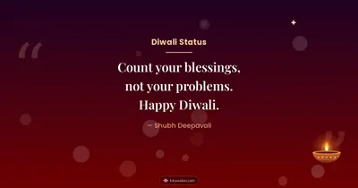 Diwali Status – Quotes & Status Diwali wishes image in English (landscape)