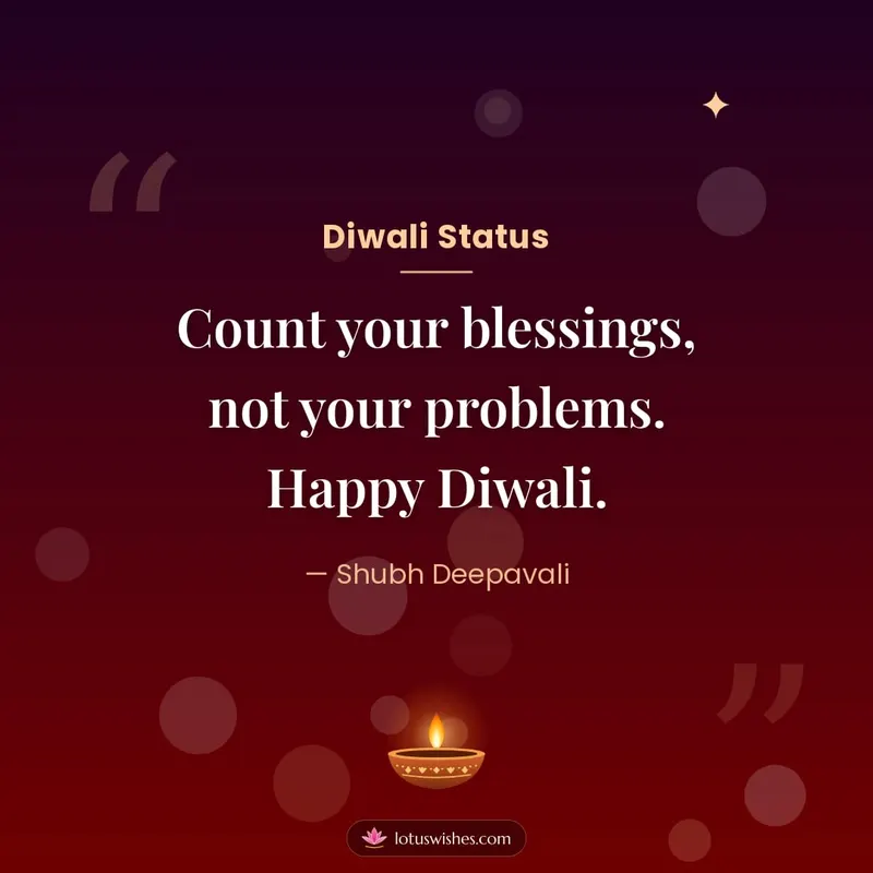 Diwali Status – Quotes & Status Diwali wishes image in English (square)