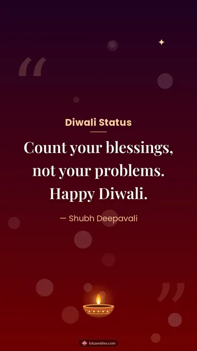Diwali Status – Quotes & Status Diwali wishes image in English (story)