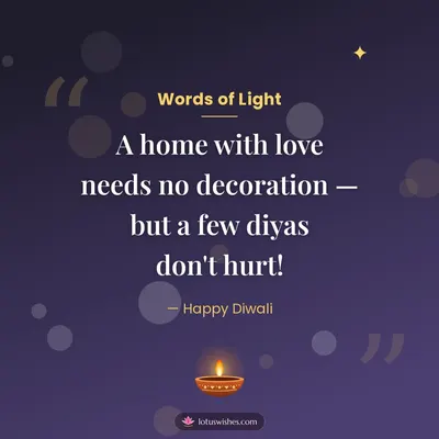 Words of Light – Quotes & Status Diwali wish in English