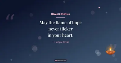 Diwali Status – Quotes & Status Diwali wishes image in English (landscape)
