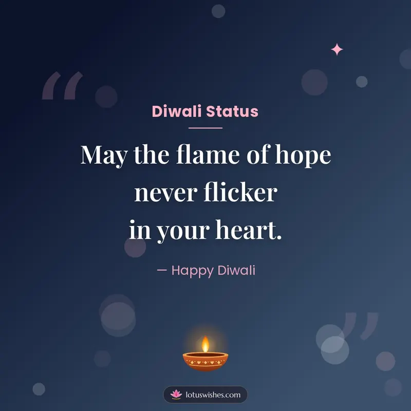Diwali Status – Quotes & Status Diwali wishes image in English (square)