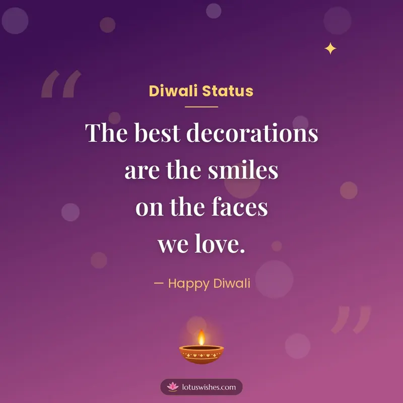 Diwali Status – Quotes & Status Diwali wishes image in English (square)