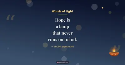 Words of Light – Quotes & Status Diwali wishes image in English (landscape)