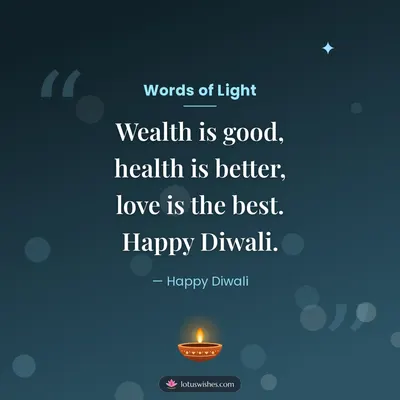 Words of Light – Quotes & Status Diwali wish in English