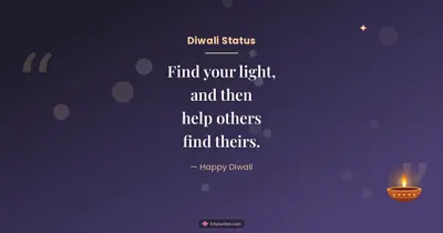 Diwali Status – Quotes & Status Diwali wishes image in English (landscape)