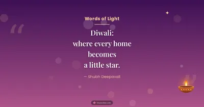 Words of Light – Quotes & Status Diwali wishes image in English (landscape)